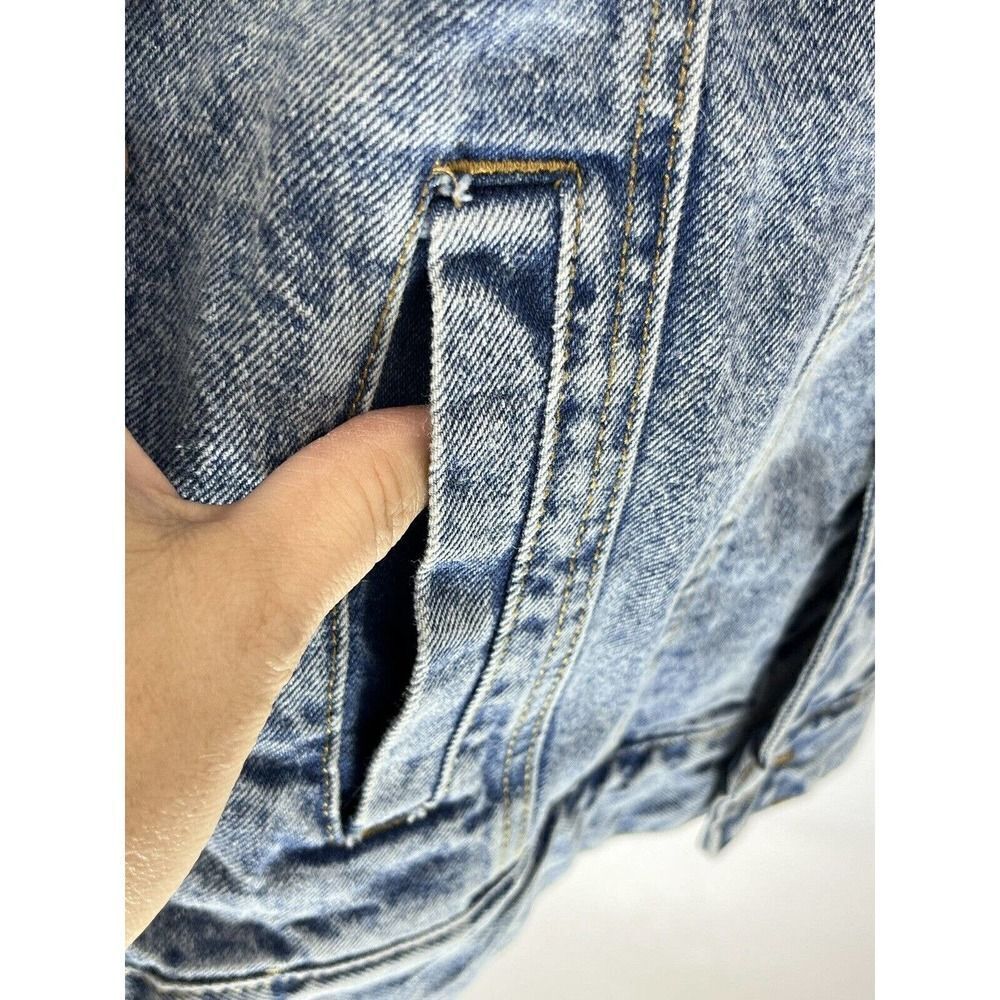Members Only x Sponge Bob Trucker Denim Jean Jacket X Nickelodeon Size Small New - Picture 7 of 12